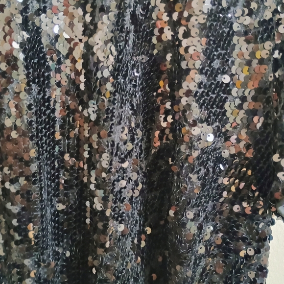 Nine West Black Sequin Blouse - Picture 3 of 6